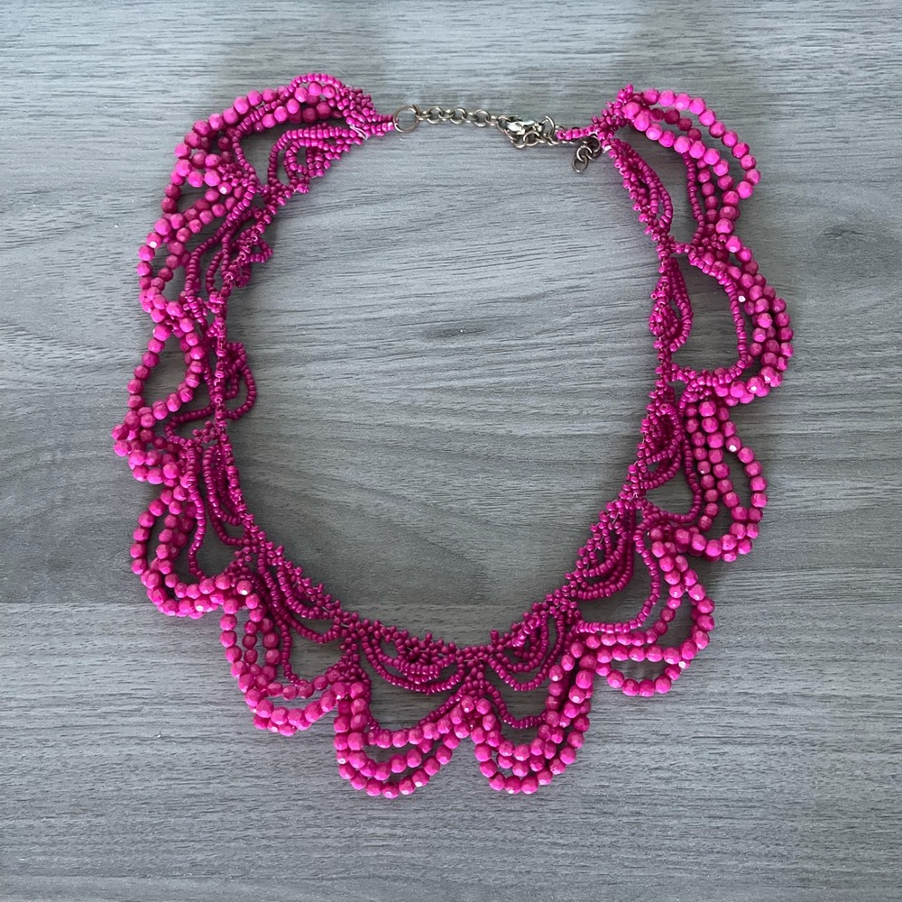 Fuchsia Statement Necklace
